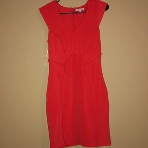 Orange bodycon dress